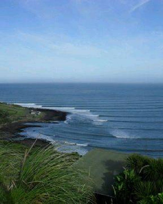 Manu Bay from above