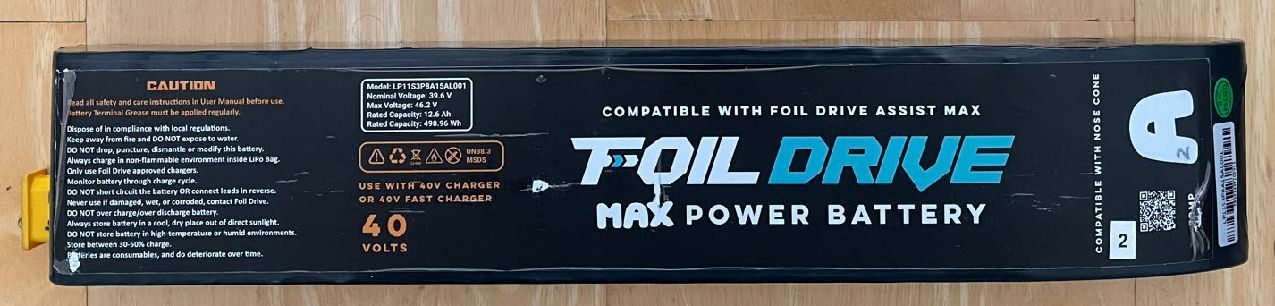 2024 Foil Drive Foil Drive Max Power Battery 12.6 Ah - Image 1