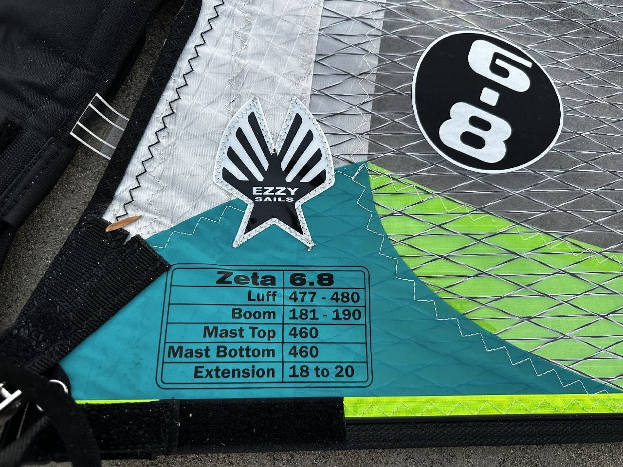 2017 Ezzy Sails Zeta  5 Batten 6.8M2 - Image 2