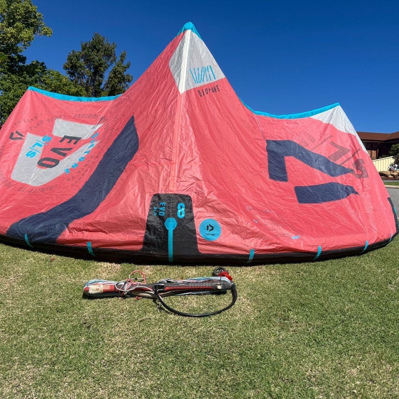 2022 Duotone Evo Kite, Select Board Mystic Harness - Image 1