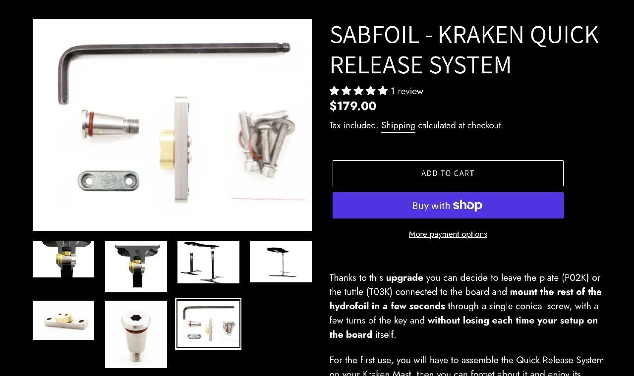 2023 Sabfoil T03k Kraken Mast Tuttle Base - Image 2