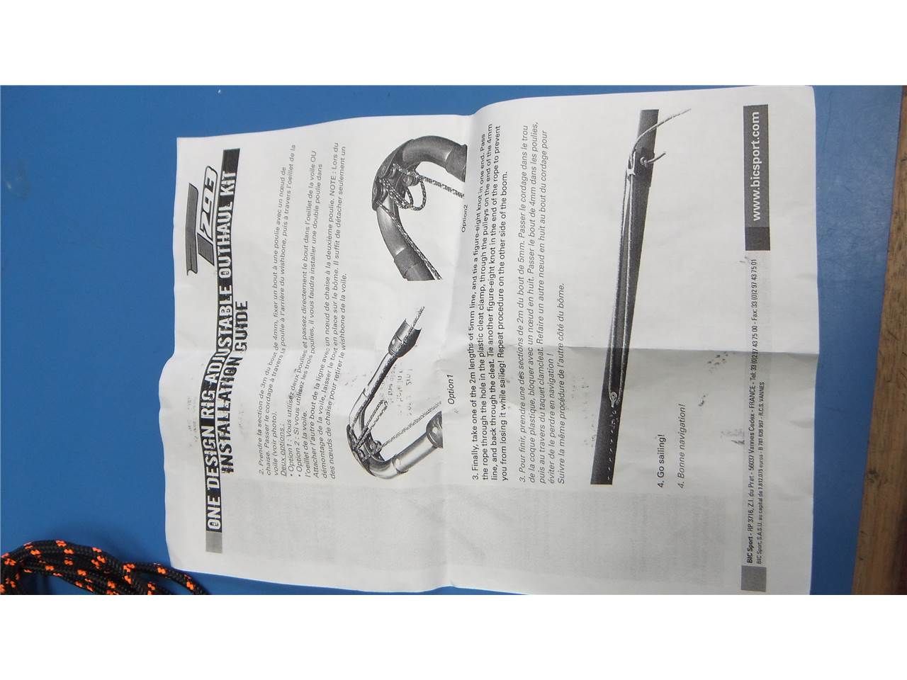 Bic Bic Ajdustable Out Haul Kit - Image 3