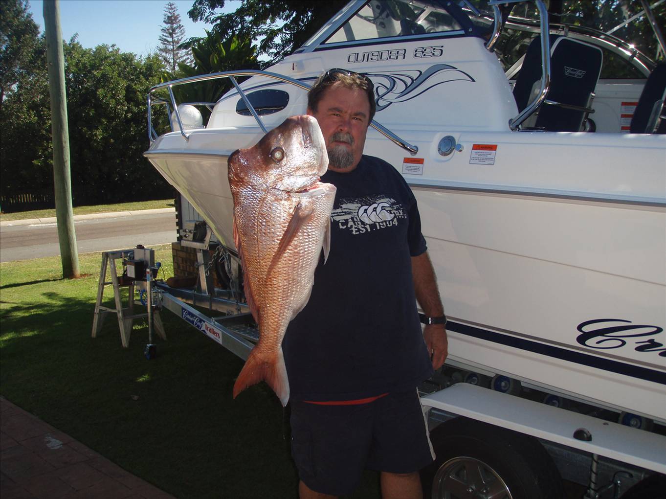 first fish in new boat