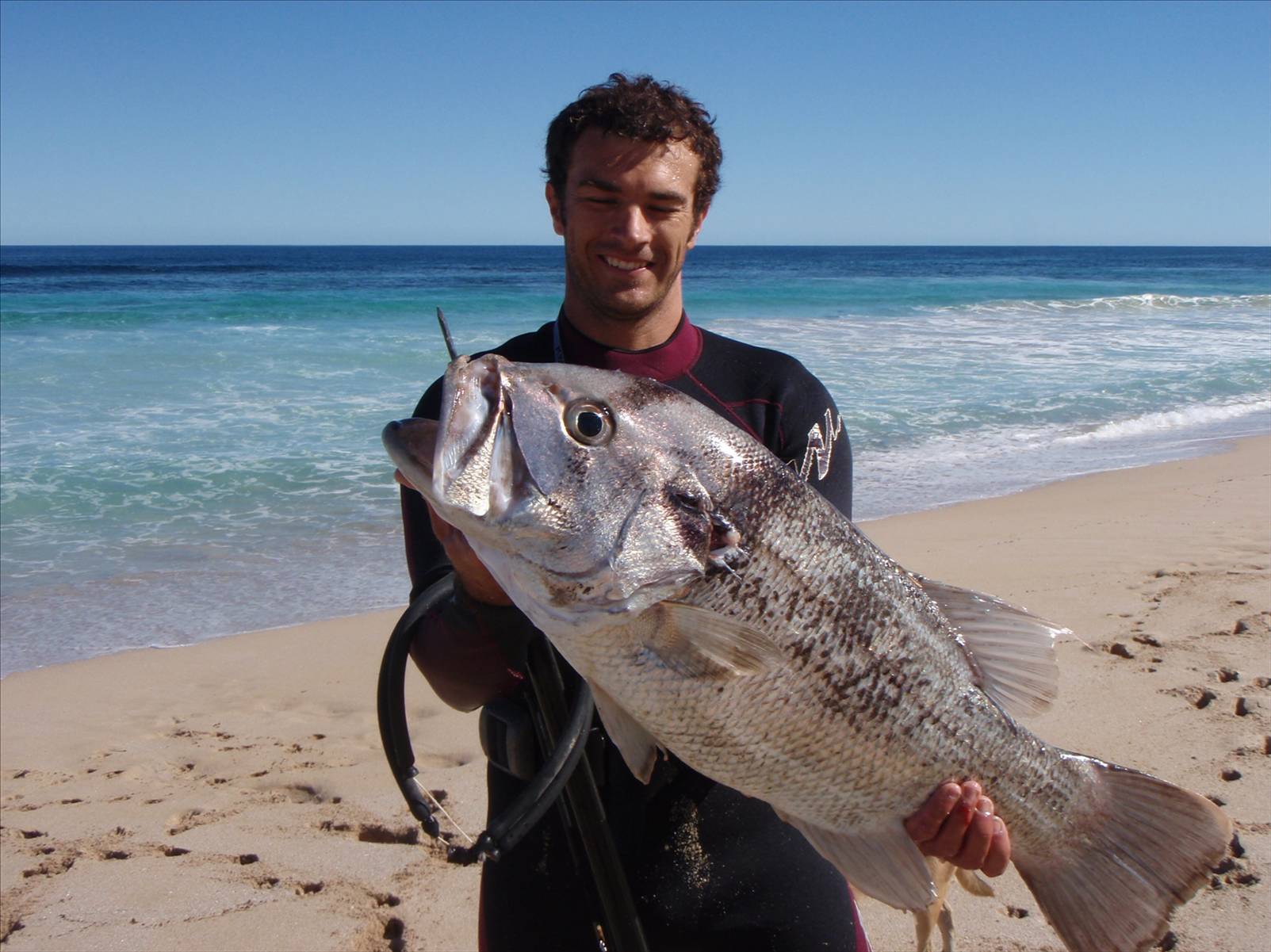 Dhuie shot 60m off the beach.