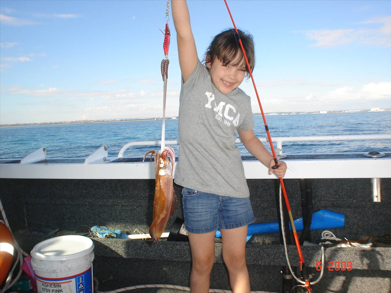 Alex's first squid