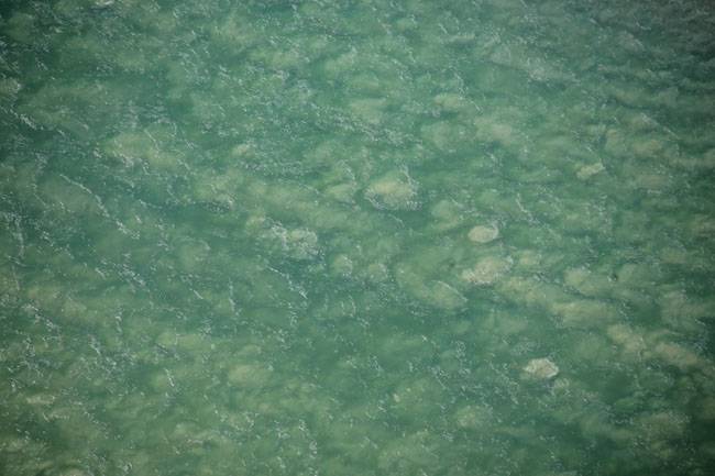 The fast moving deadly (literally) current ripping out to sea at Caloundra