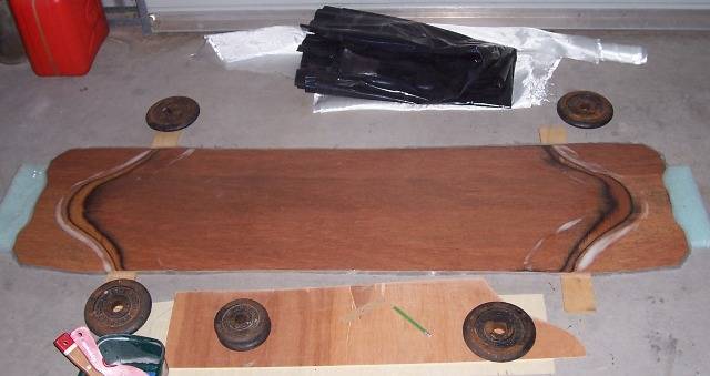 Home made board under construction