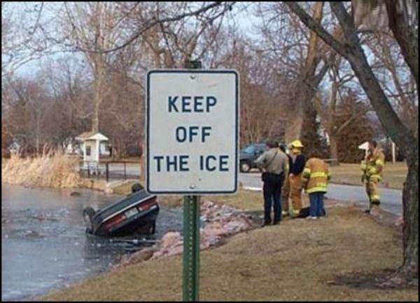 car keep off ice