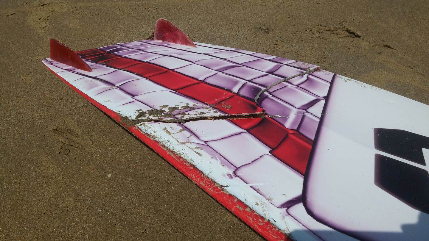 cracked board