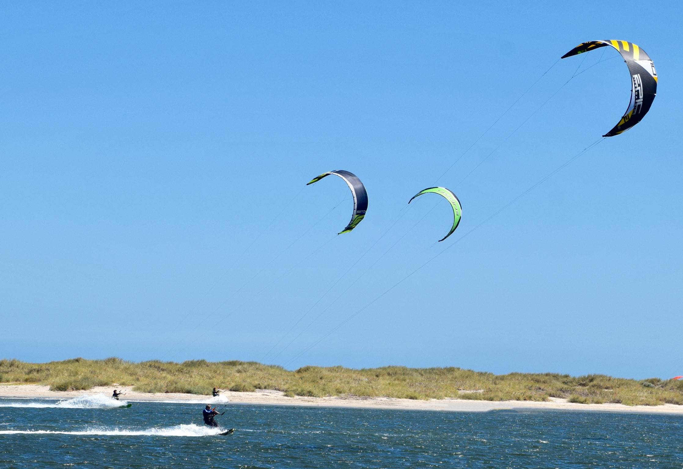 Kitesurfers at Safety Bay 26th February 2017