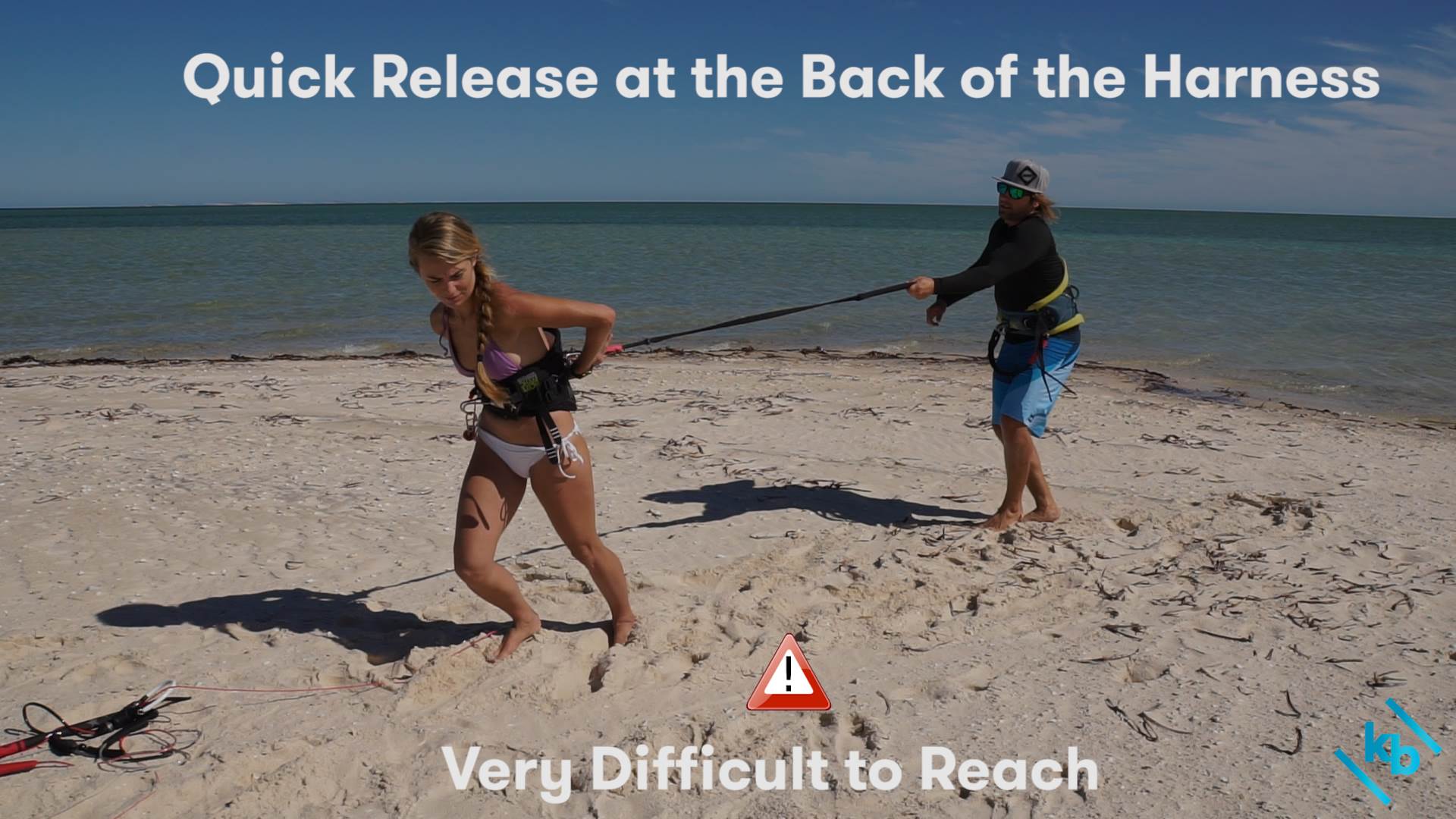 Quick Release back of the harness