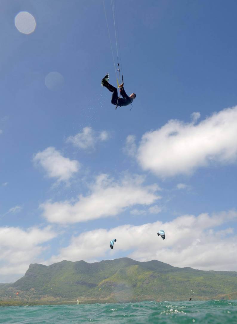 Martin Rasp on a Buzz Kite and Board