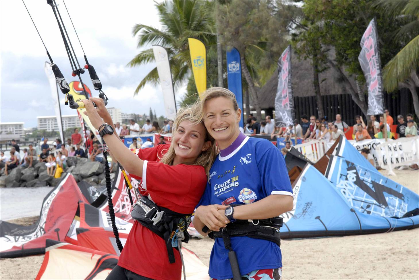 Kristin Boses and Marine befor their heat together