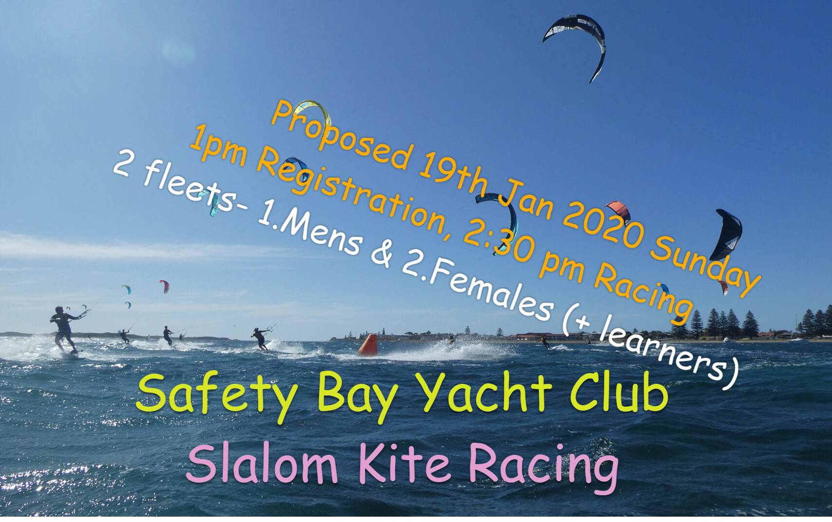 Twin Tip race from Safety Bay Yacht Club
