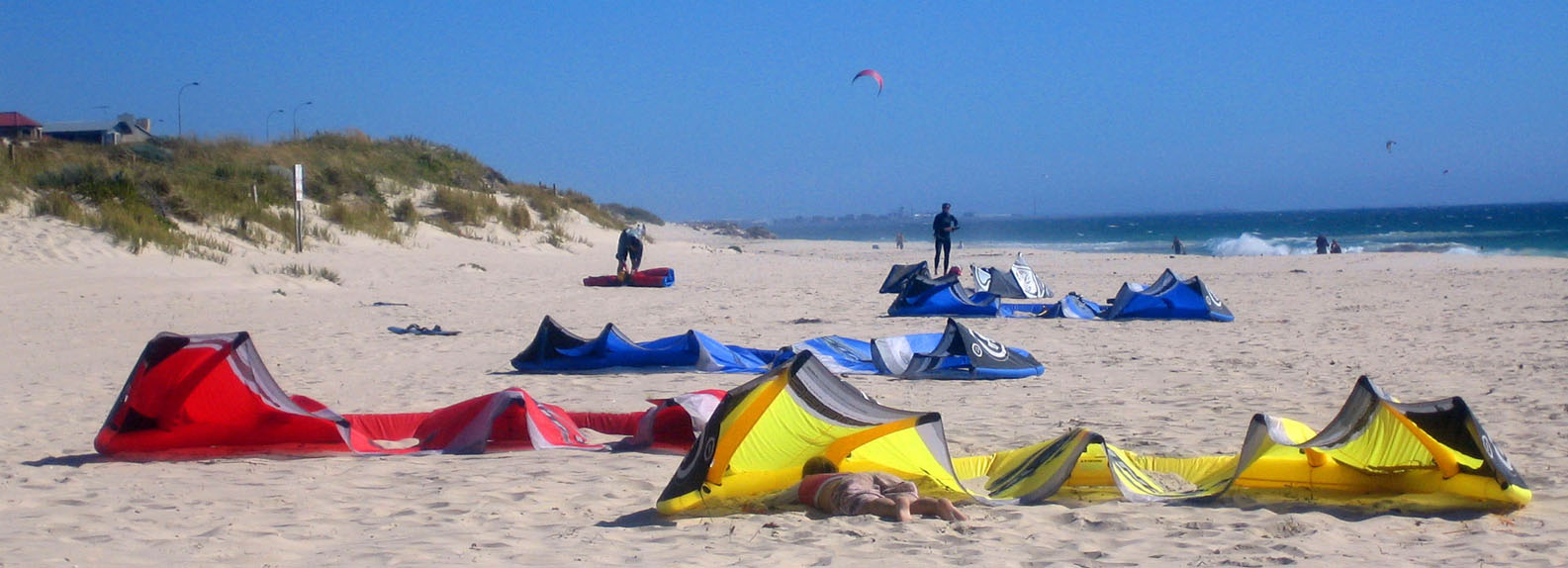 Most kites are down now