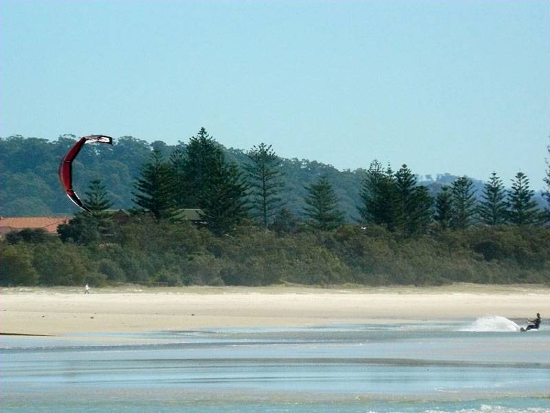 Kite session at Kirra on Friday