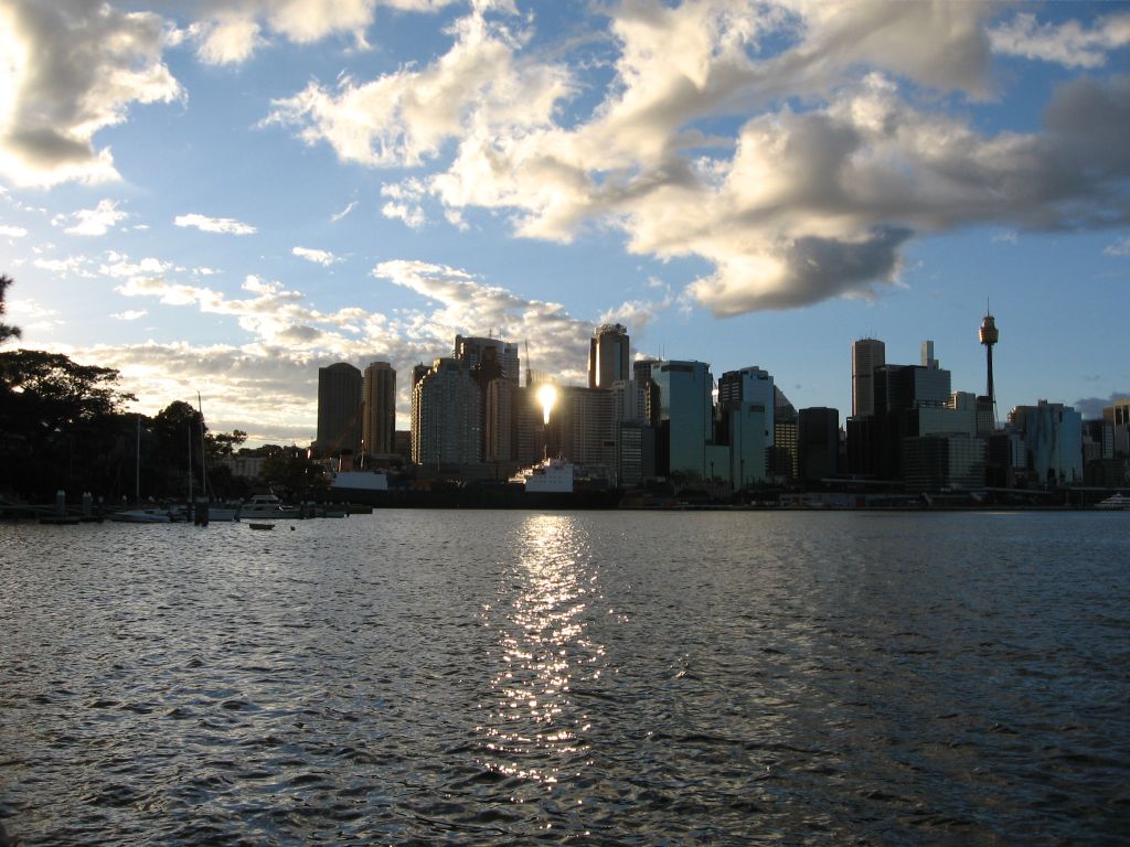 Sunrise in the city