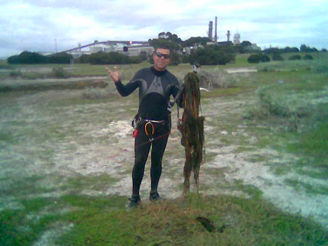 Steve 'the weed' Berry at Pt henry