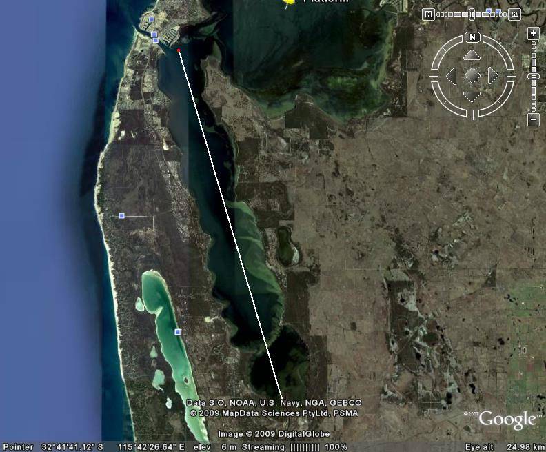 Mandurah estuary down winder