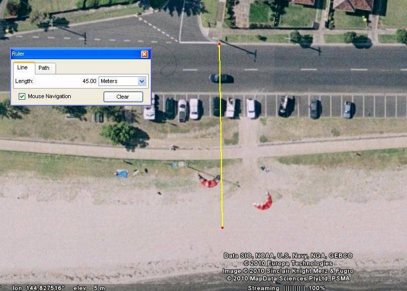 Altona beach powerlines