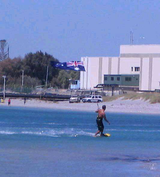 Flyig the flag