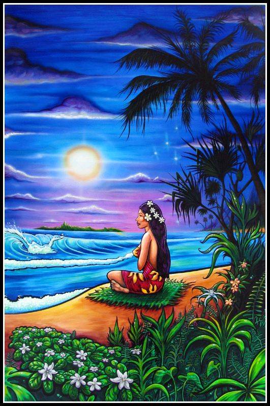 VAHINE-by-Drew-Brophy-Mixed-Media-on-Canvas-for-Hinano-Tahiti-2010