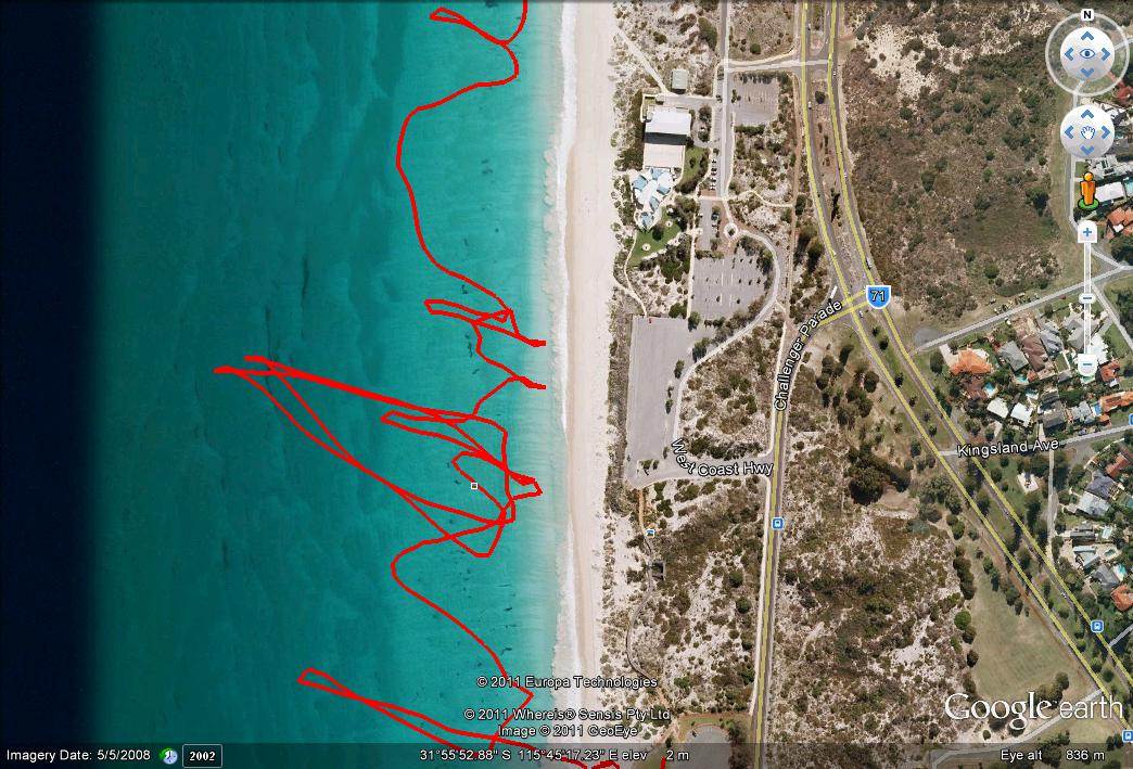 Runkeeper log - downwinder