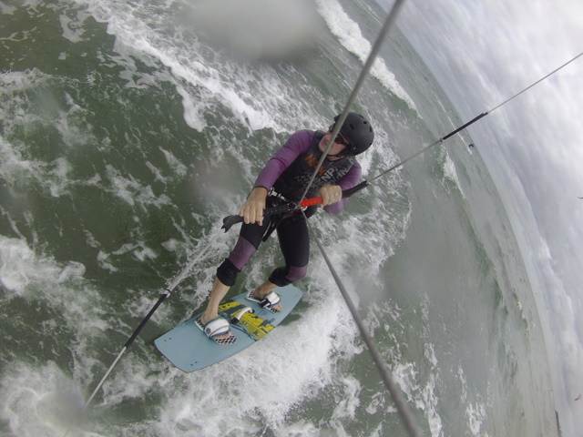 Kitesurfing at Mentone