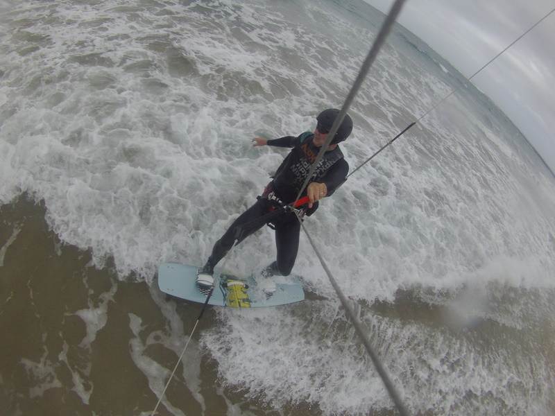 Kitesurfing at Cape Paterson