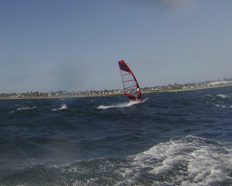 Kitesurfing at Hampton with handcam