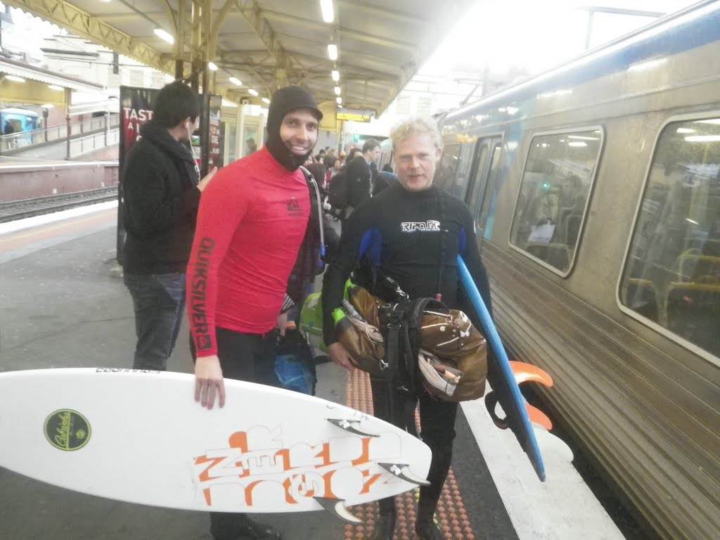 Catching the train back to Brighton