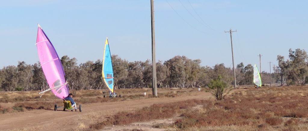 Three landyachts on the go at Bourke 270720