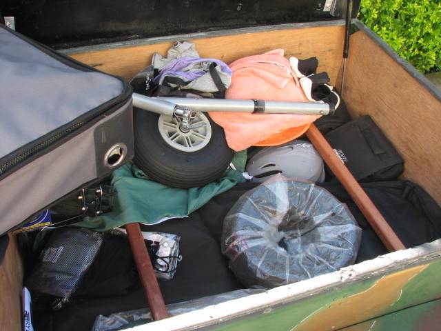 '99 Honda Varadero as tow vehicle for Blokart trailer
