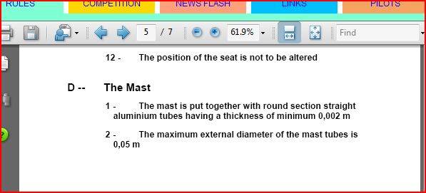 FISLY mast rules