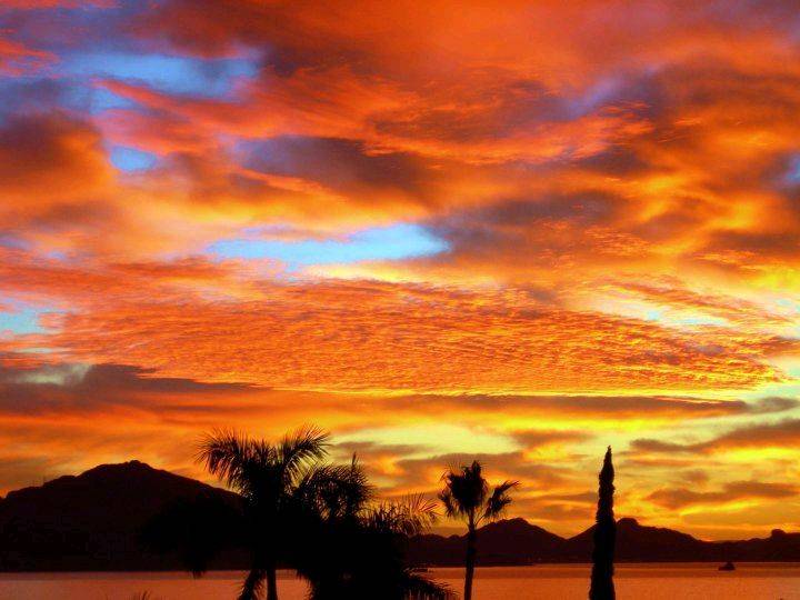 amanecer en la playa