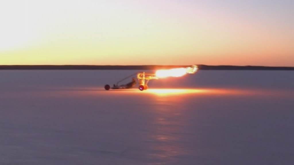 Pulsejet flame.