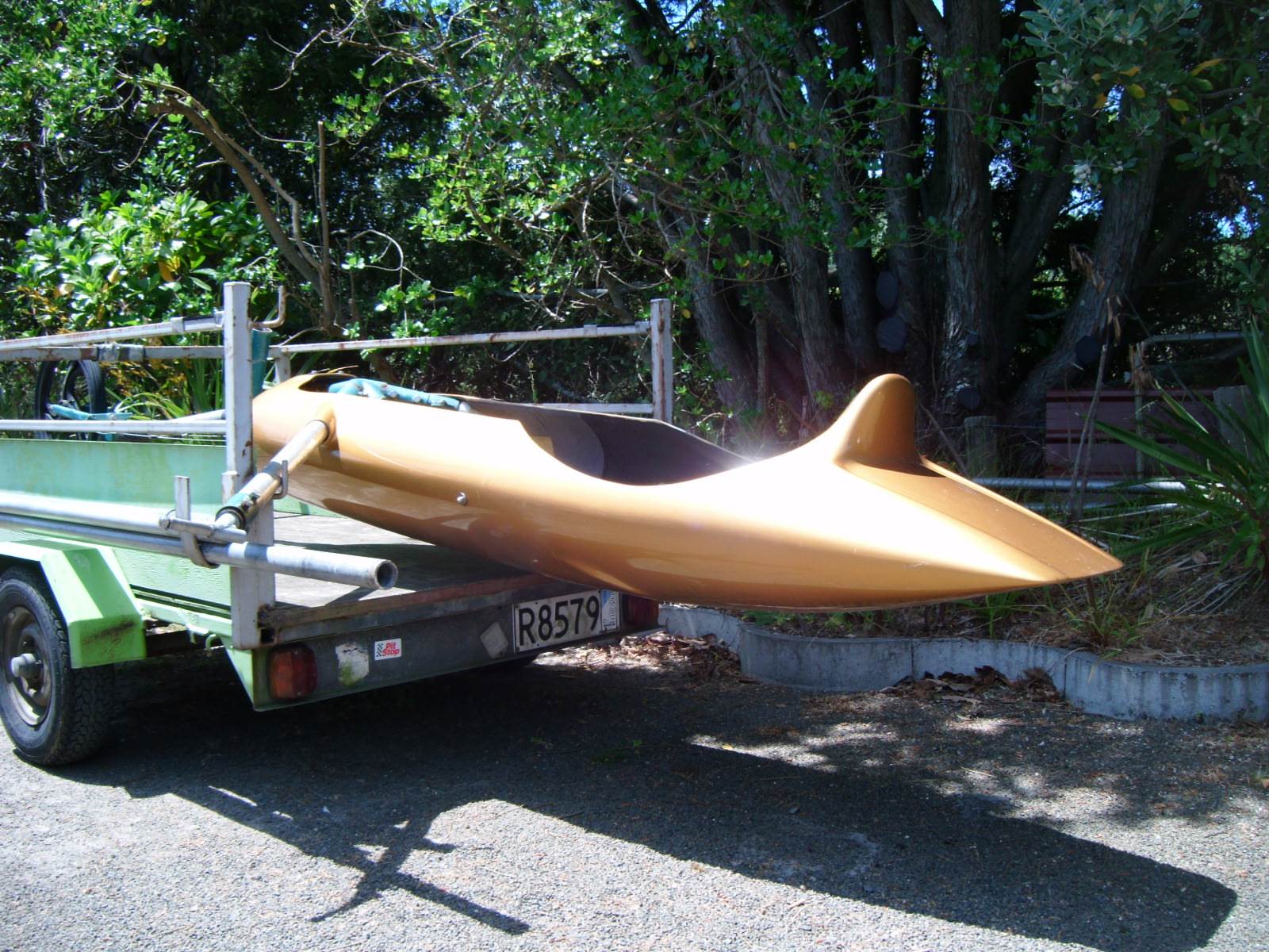 on trailer