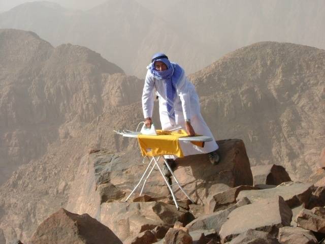 extreme ironing