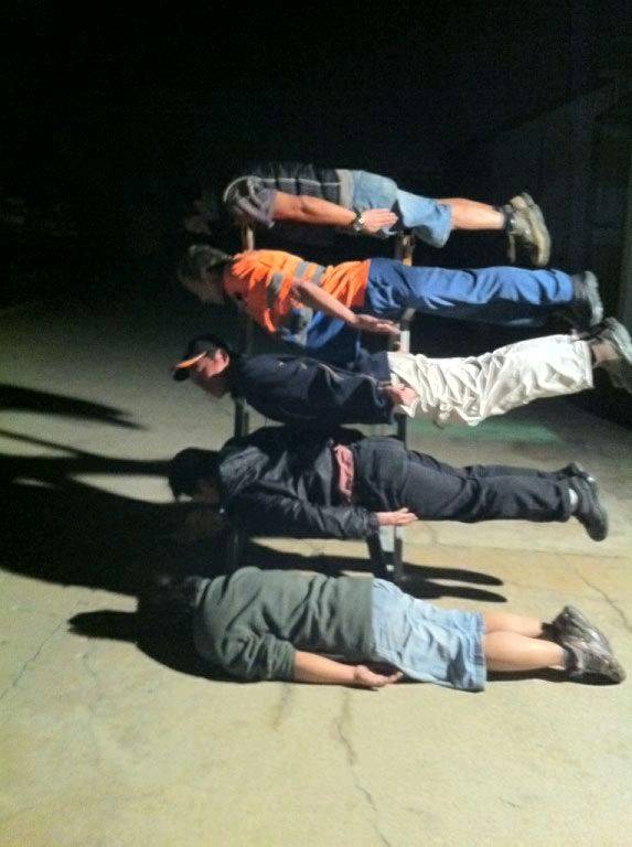 PLANKERS AT WORK
