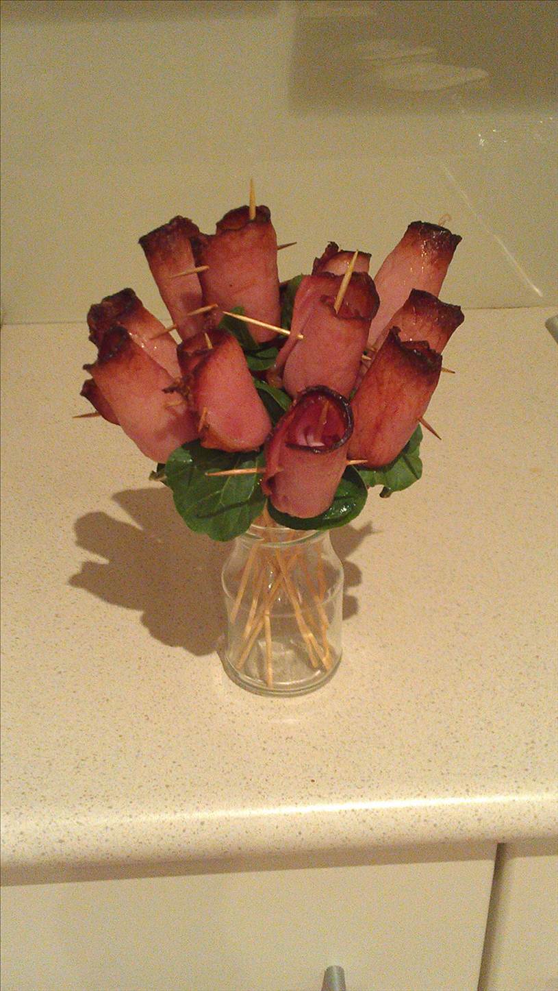 man roses