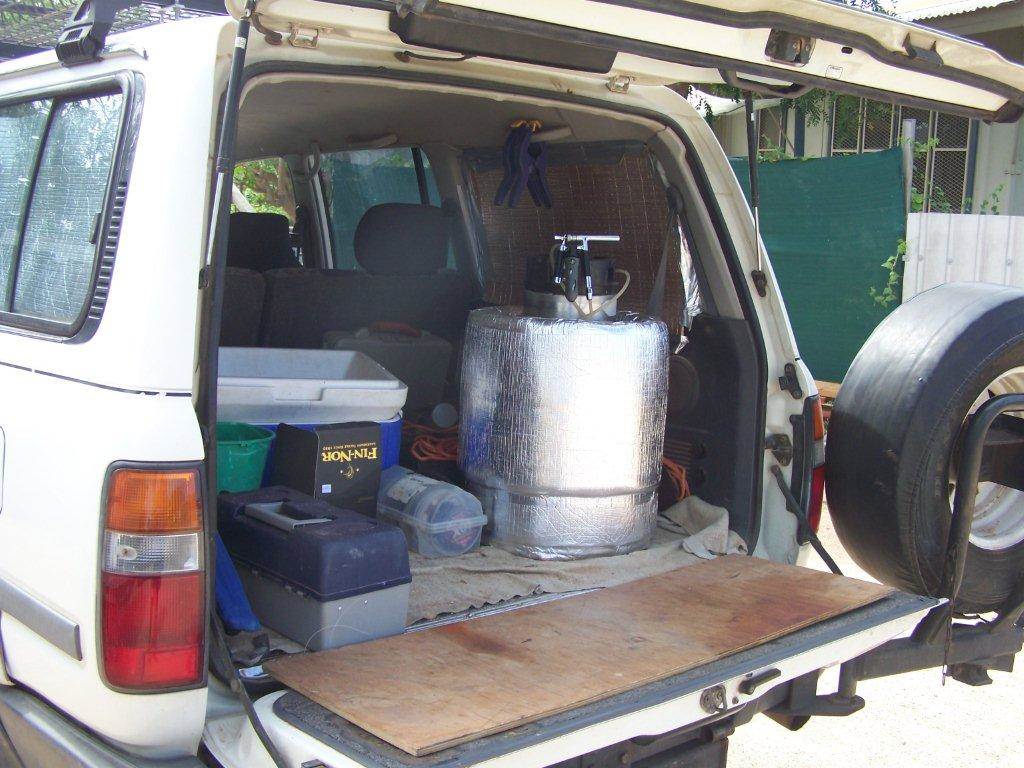 keg in car