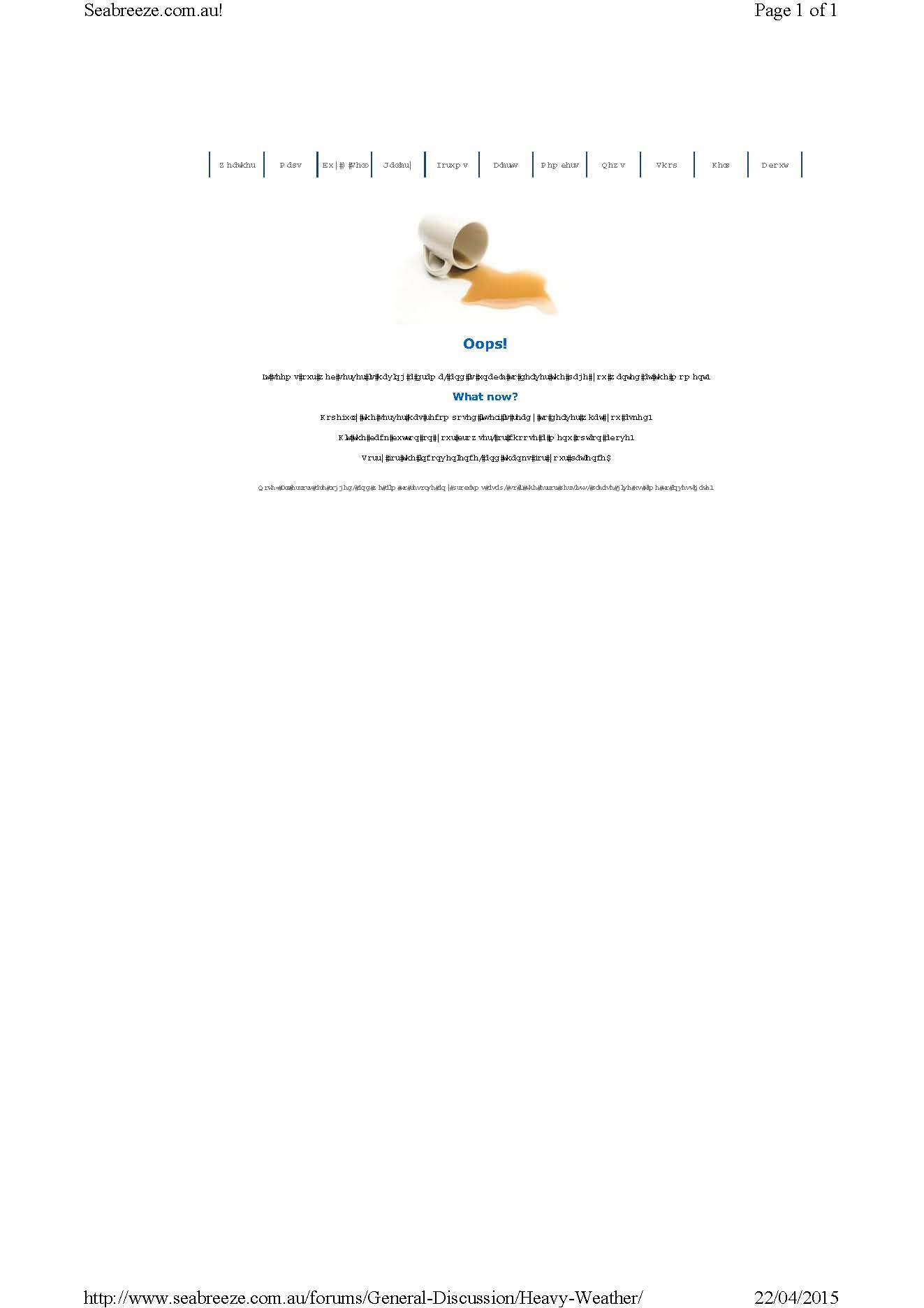Heavy Weather forum denial
