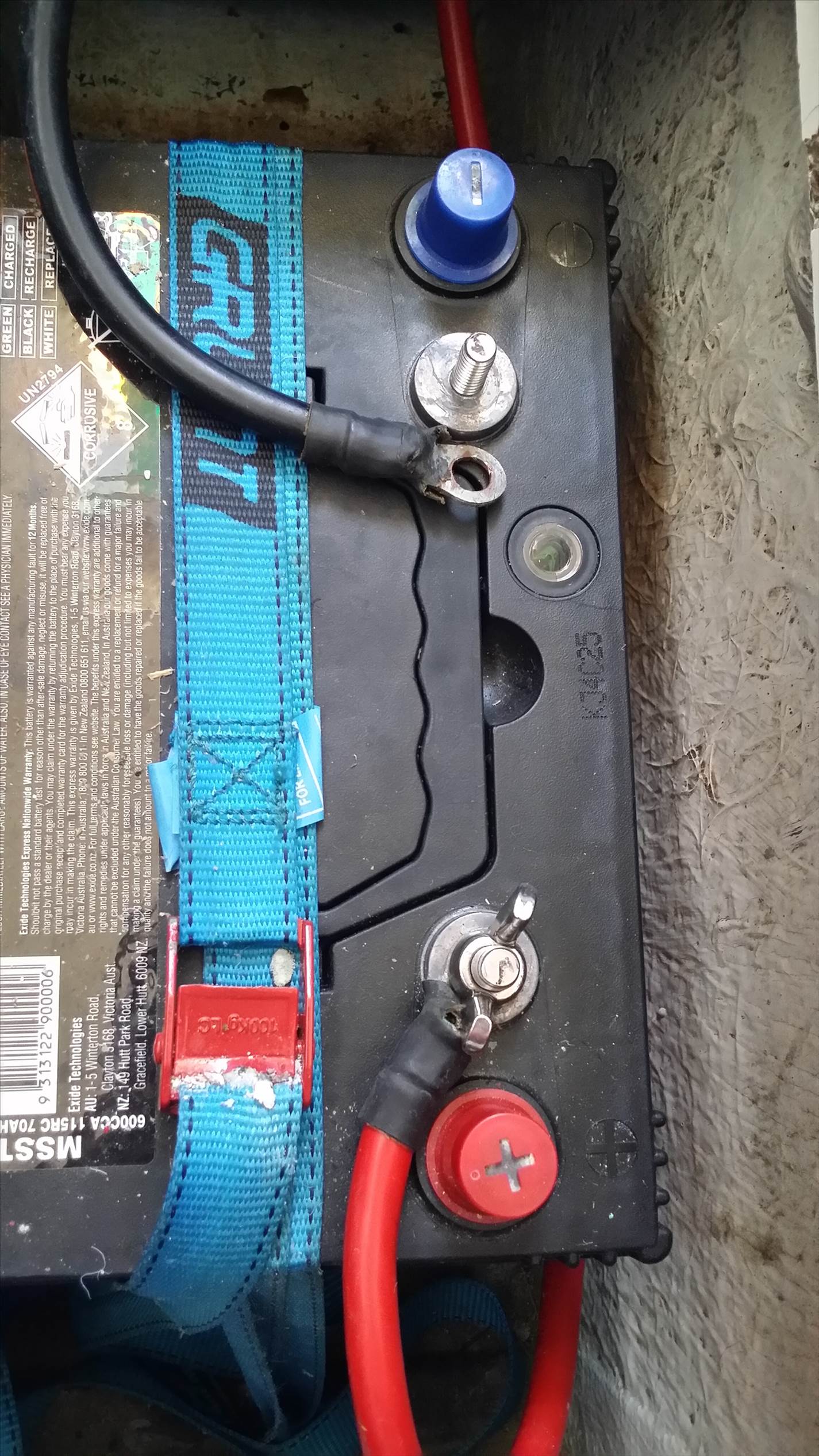 Battery top