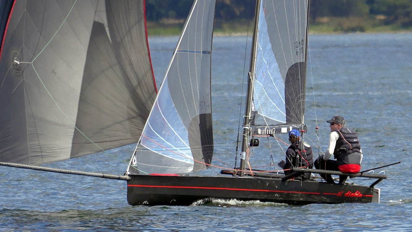 Perth 14 foot skiff racing