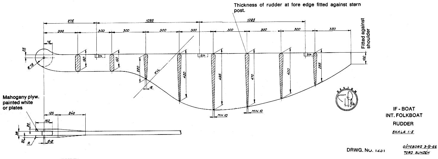 folkboat rudder