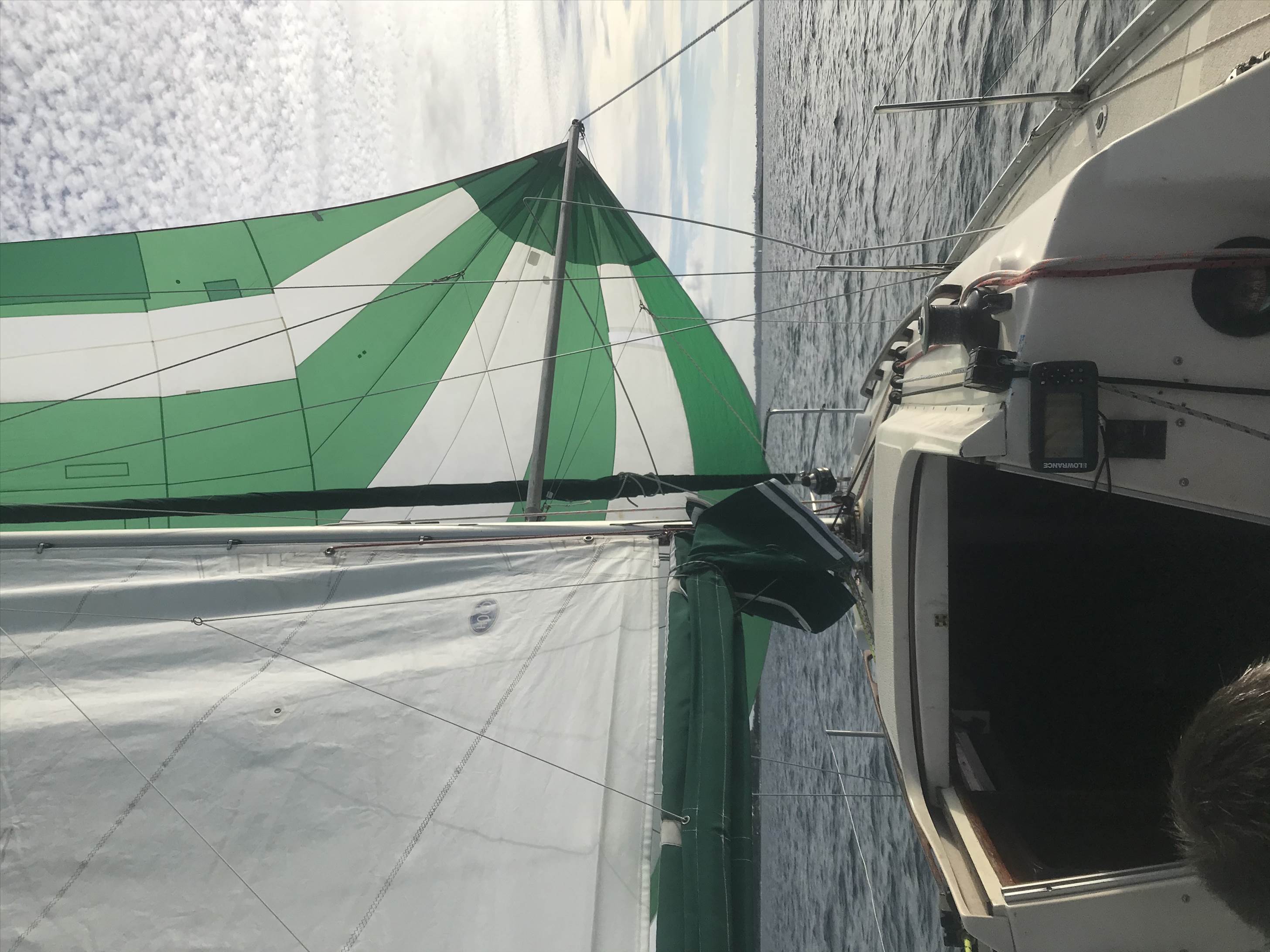 Bolero with spinnaker