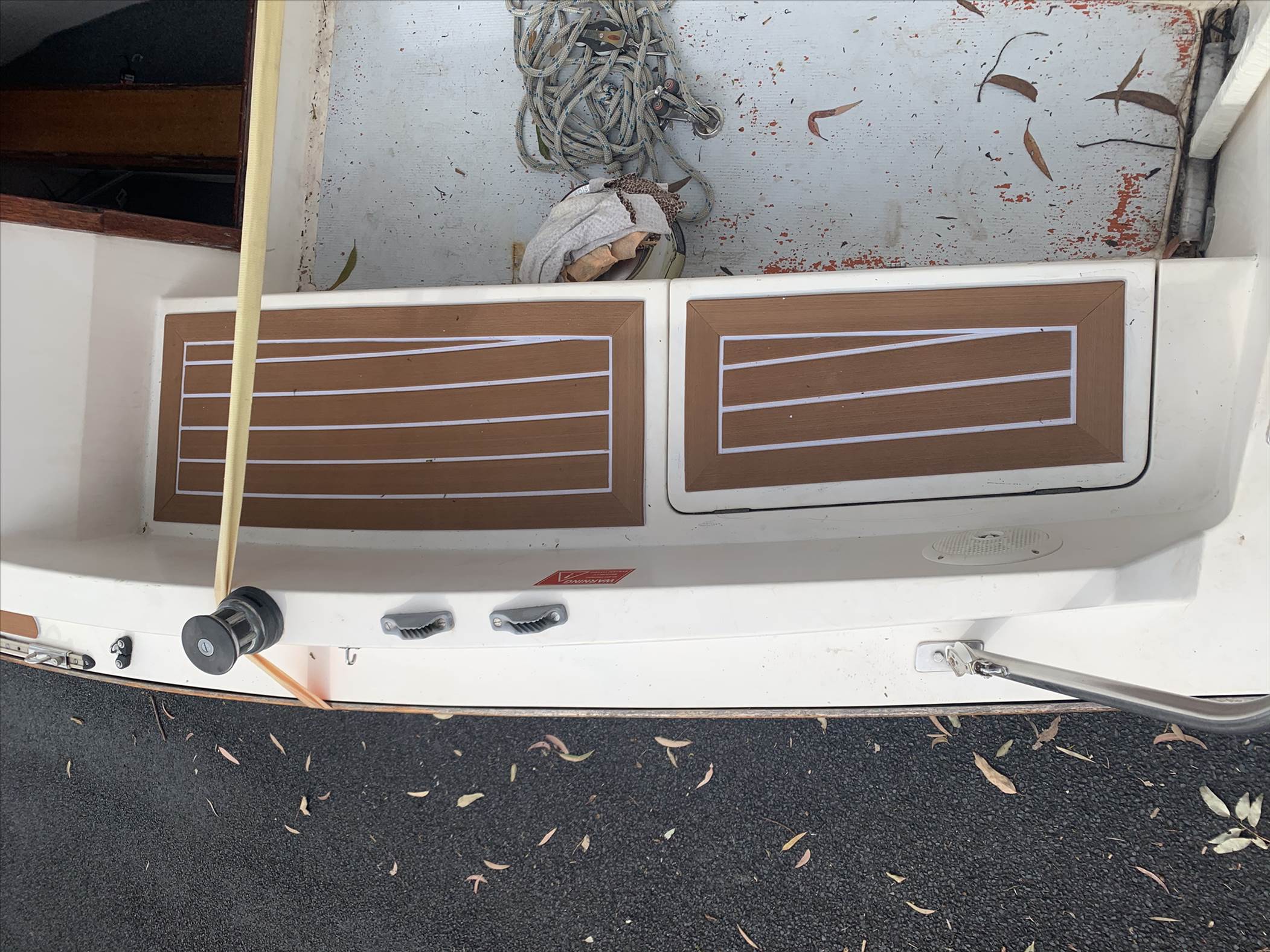 Faux teak decking