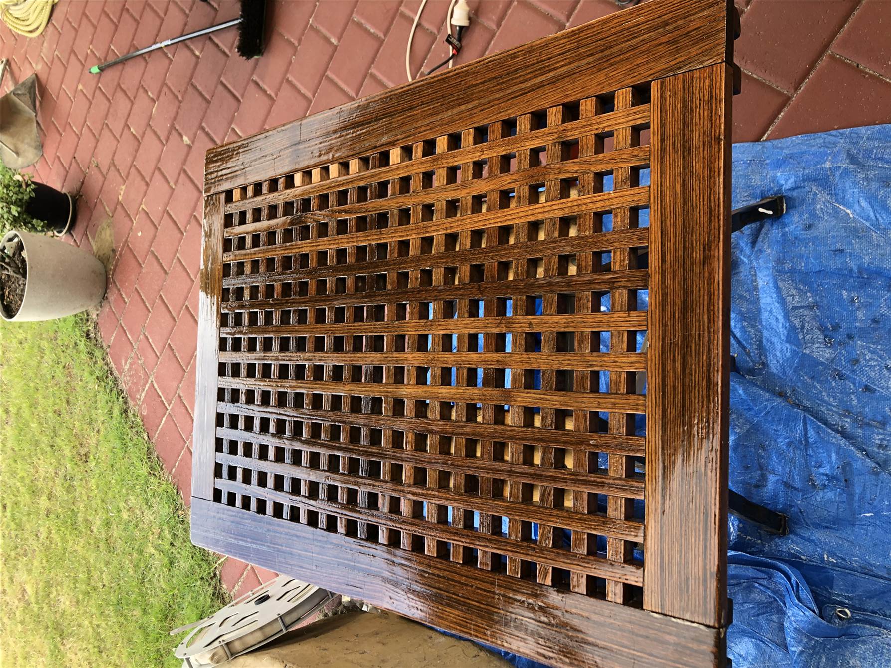 grate finish before the grit