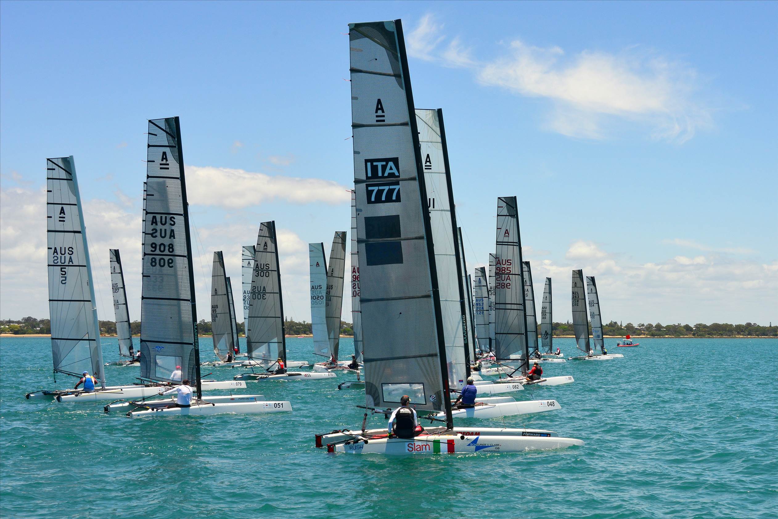 2018 "A" Class Catamaran Worlds (Race 1, Tues 20th)