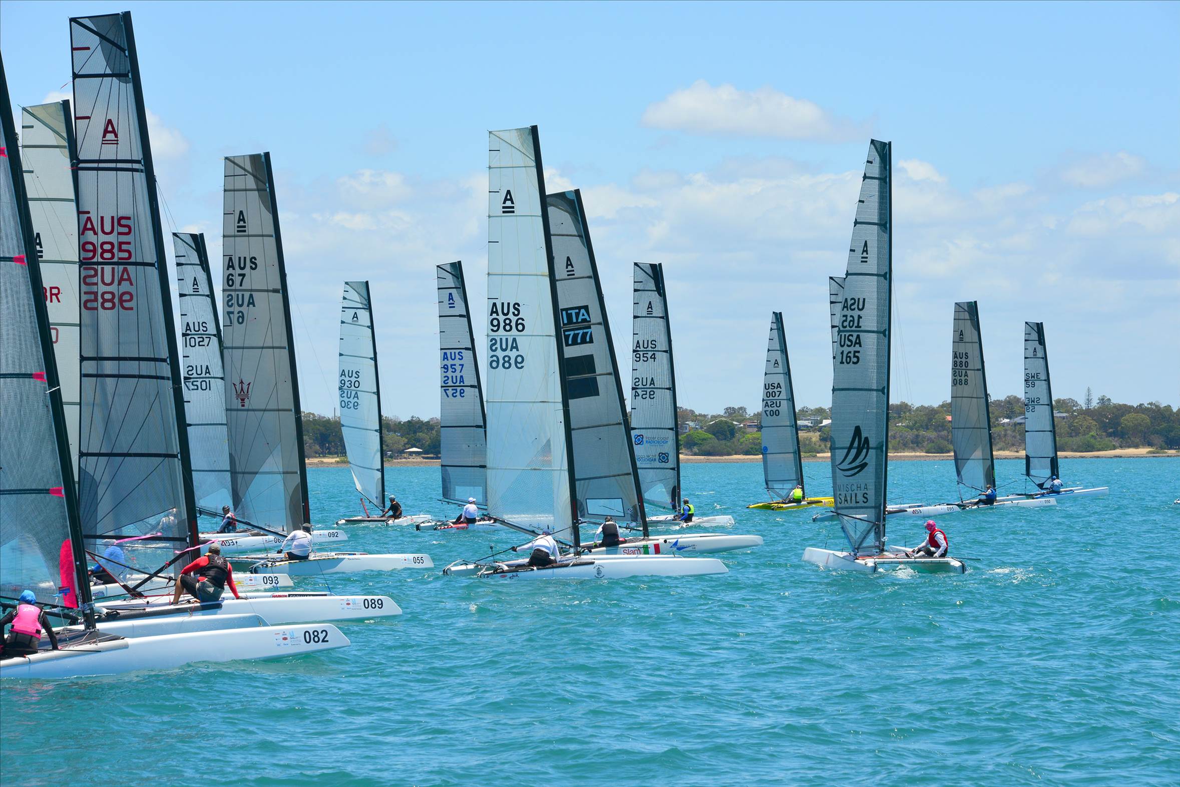 2018 "A" Class Catamaran Worlds (Race 1, Tues 20th)